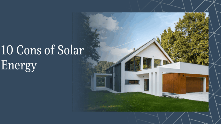 Cons of Solar Energy