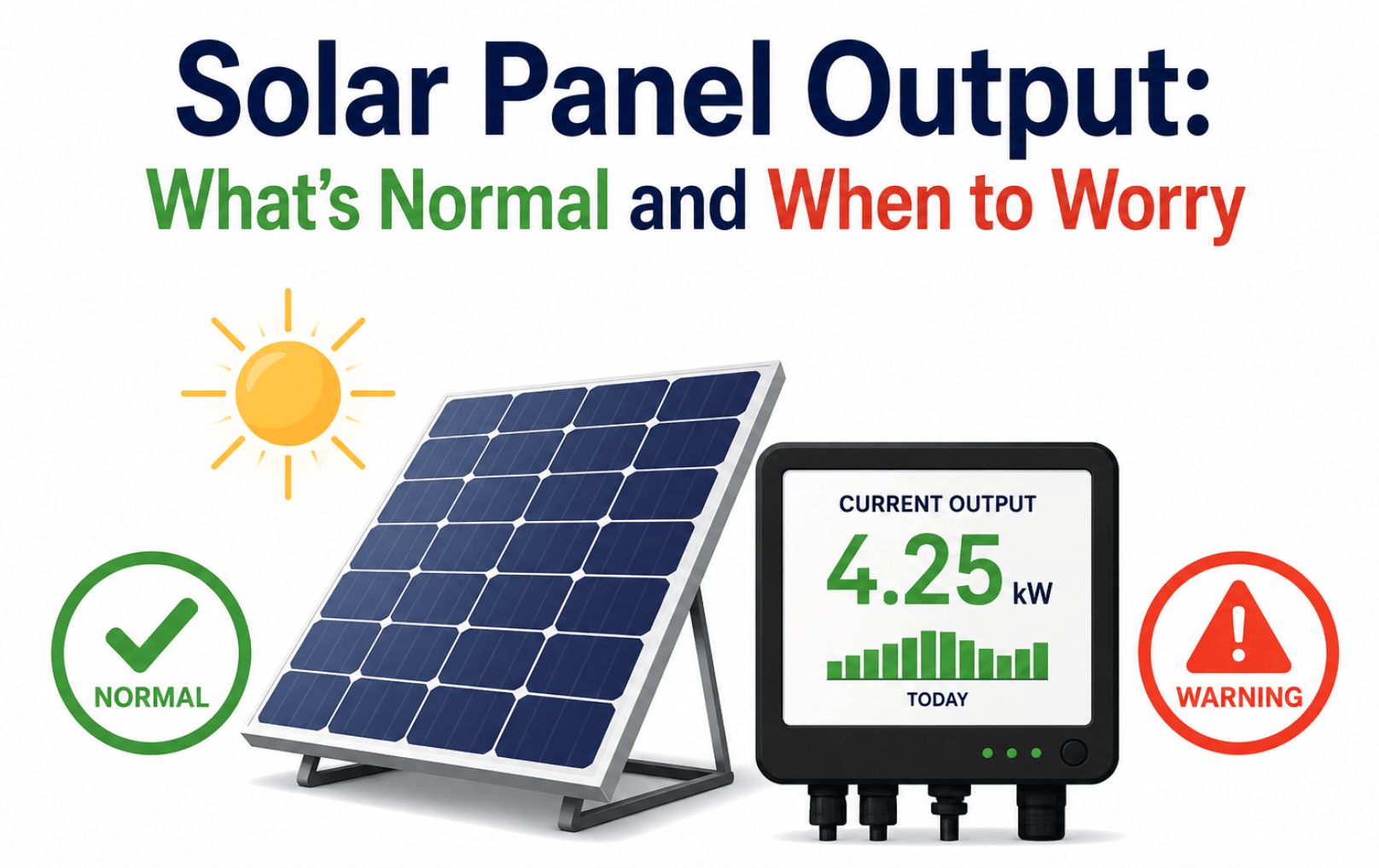 Solar Panel Output: What's Normal and When to Worry