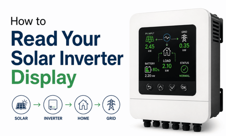 How to Read Your Solar Inverter Display: A Complete Guide