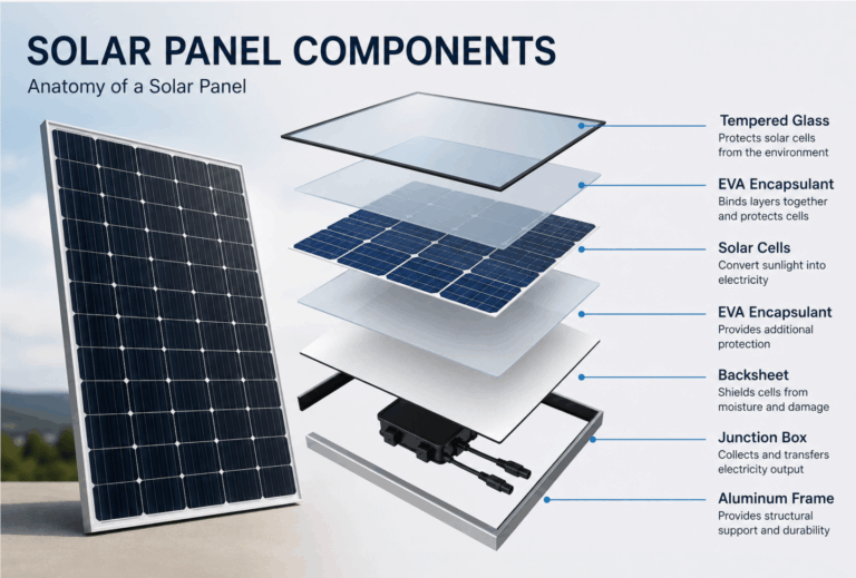 Solar Panels Components: Complete Guide to Every Part of a Solar Panel