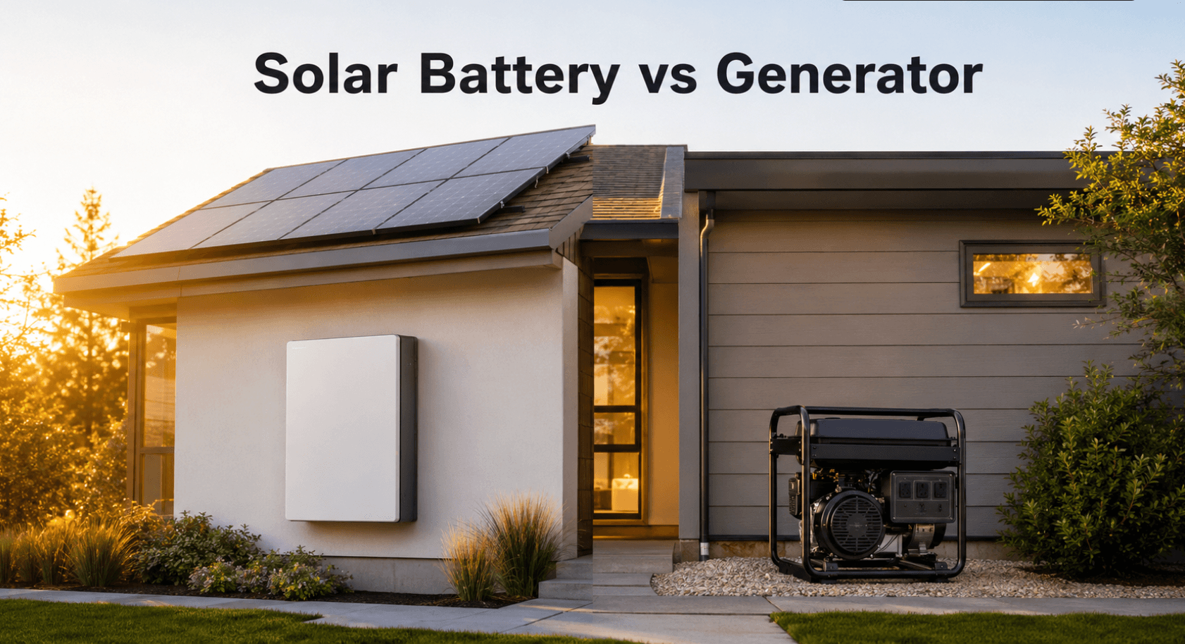 Solar Battery vs Generator: Which Gives Better Backup Value?